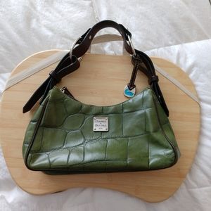 Dooney and Bourke Leather Green Croc Bag